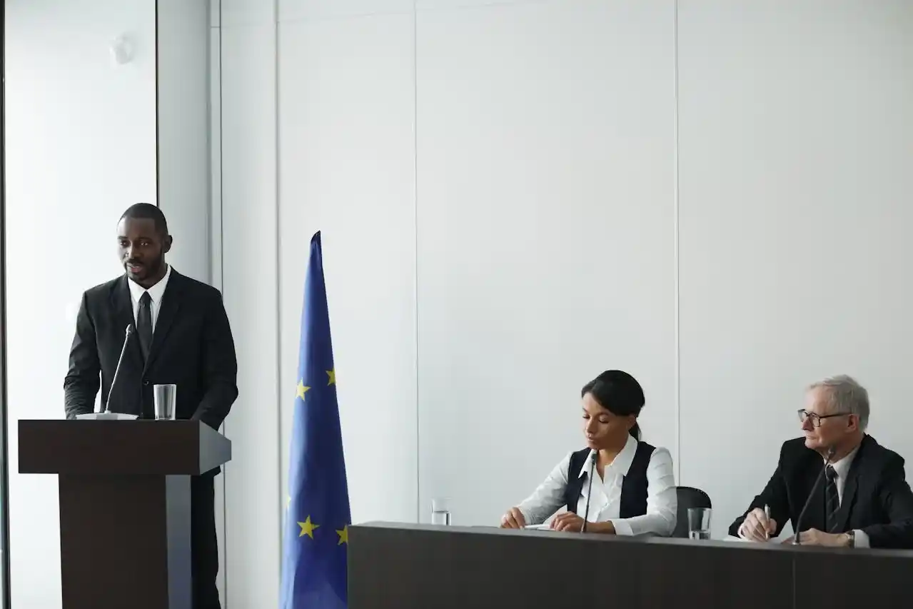 International Arbitration Hearing - Resolving cross-border disputes in formal legal proceedings